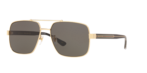 Gucci Man Sunglass GG0529S -  Frame color: Gold, Lens color: Brown