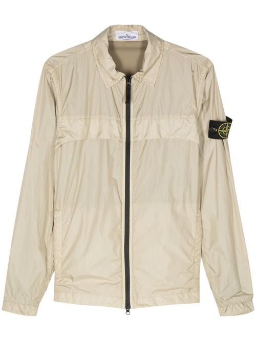 Compass-badge lightweight jacket - Neutrals