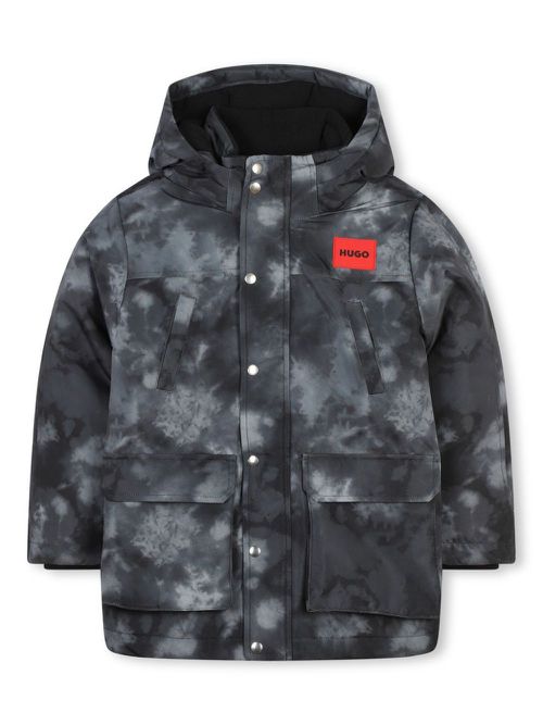 Tie-dye hooded jacket - Grey