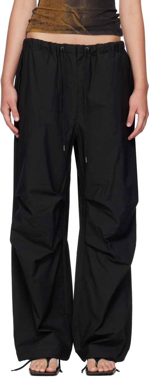 Black Relaxed Fit Trousers