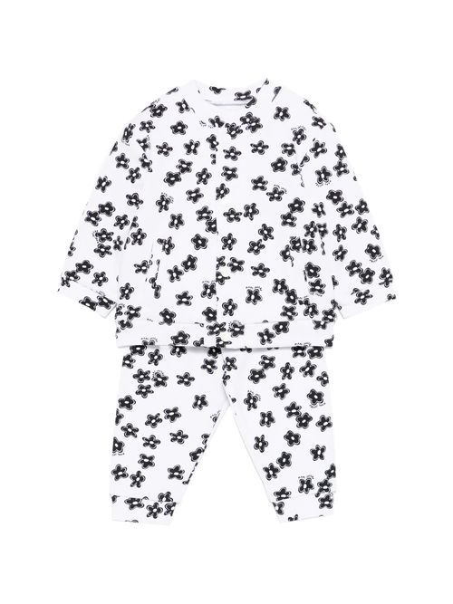 Long-Sleeved Floral Print Mini Jacket Set for Kids