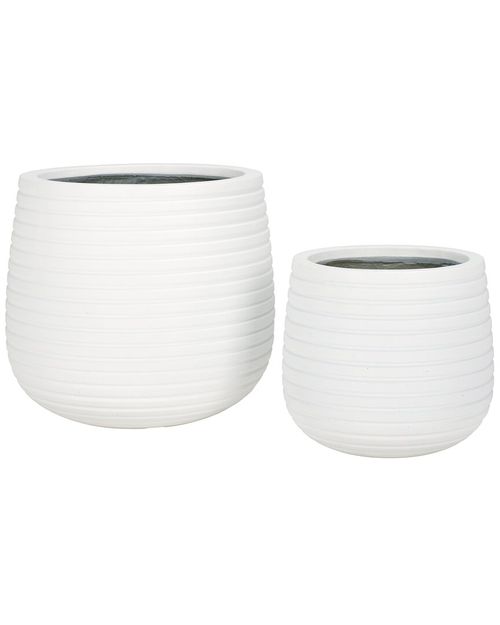 Set of 2 Jasper Planter Pots