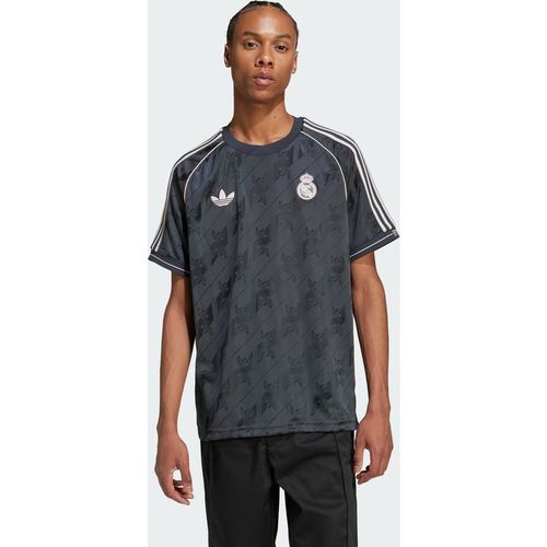 Adidas Performance Mens Real Madrid LFSTLR Jersey - Grey - X-Large