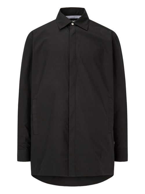 Cotton overshirt - Black
