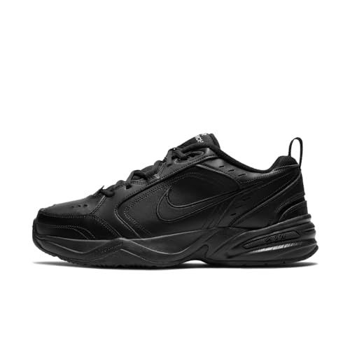 Nike Men's NIKE AIR MONARCH IV (4E) RUNNING SHOES -11; White / Metallic Silver-Midnight Navy
