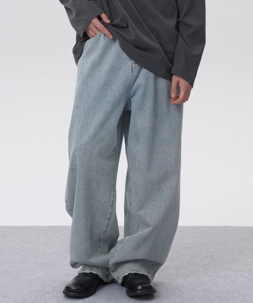 Big Wide Denim Pants M10 Glacial Blue