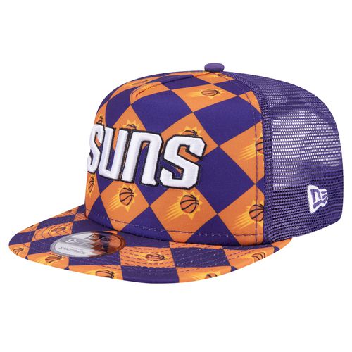Men's Purple Phoenix Suns Seeing Diamonds A-Frame Trucker 9FIFTY Snapback Hat