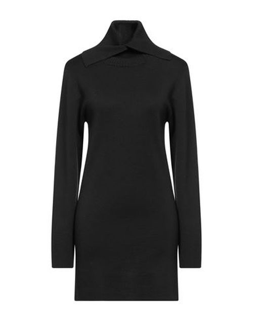 Woman Mini dress Black Size L Wool, Acrylic, Polyester