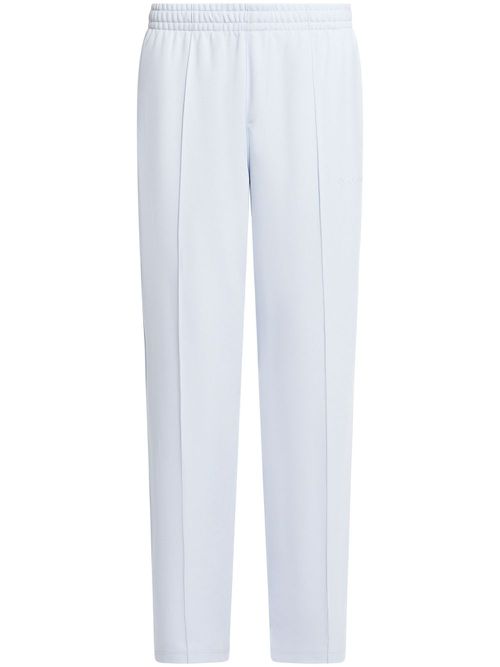Raised-seam piqué track pants - Blue