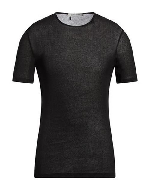 Man Sweater Black Size 38 Viscose, PBT