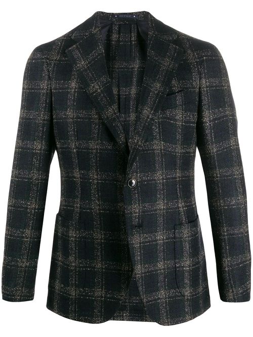 Al Duca D’Aosta 1902 check pattern blazer - Blue