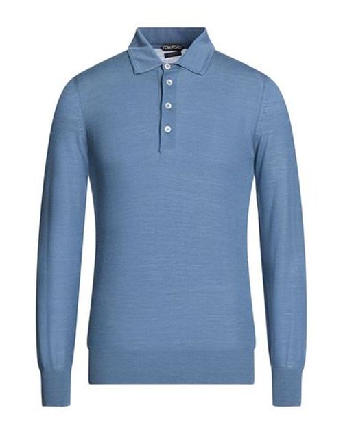 Man Sweater Slate blue Size 36 Silk, Cotton