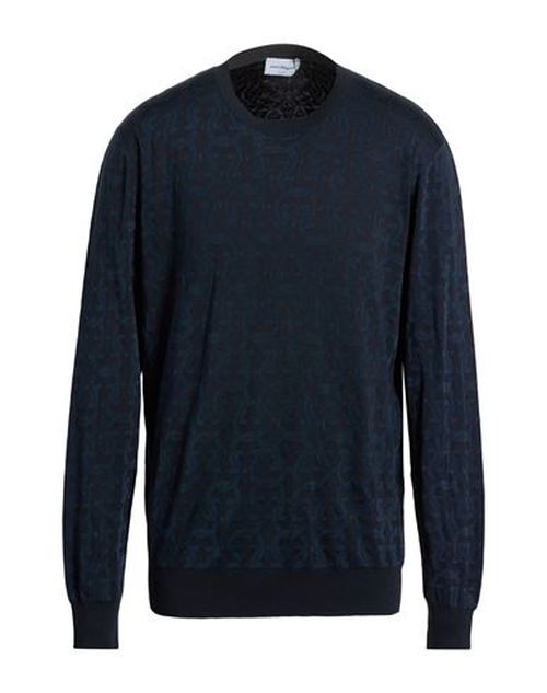 Man Sweater Midnight blue Size XXL Cotton, Silk