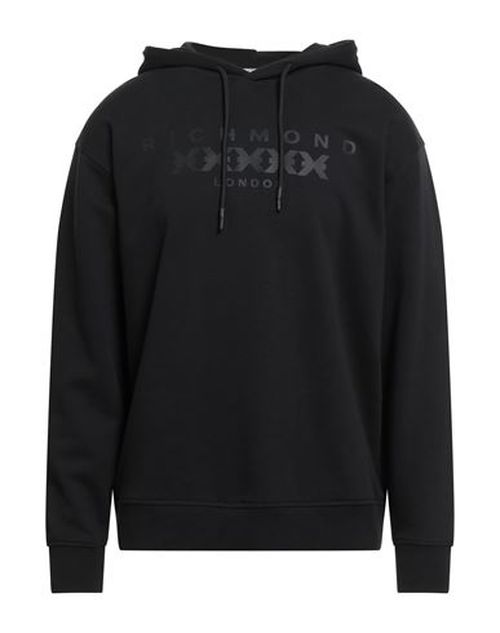 Man Sweatshirt Black Size M Cotton, Polyester
