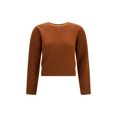 Cashmere and Silk Blend Sweater — Brown