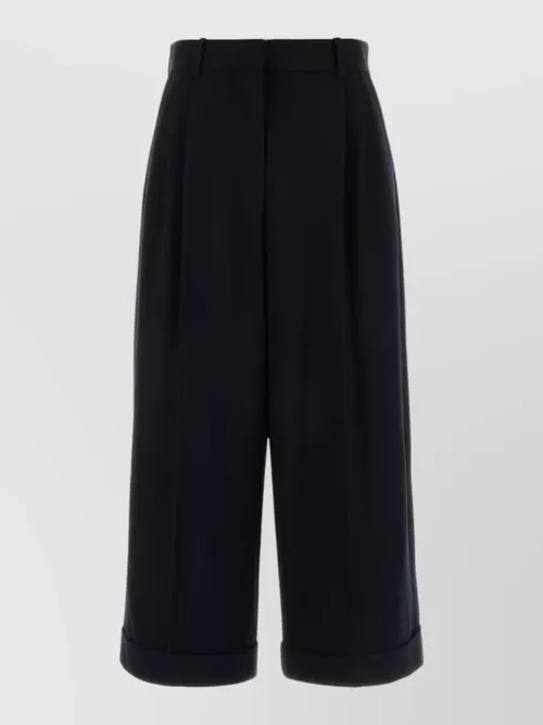 The Row - wool lior tailored cuffed short