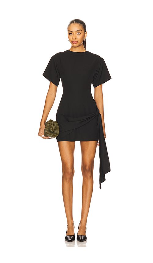 Superdown Kirana Wrap Front Dress In Black in Black. XS. Also in L, M, S