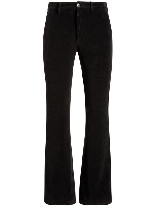Flare-leg trousers - Black