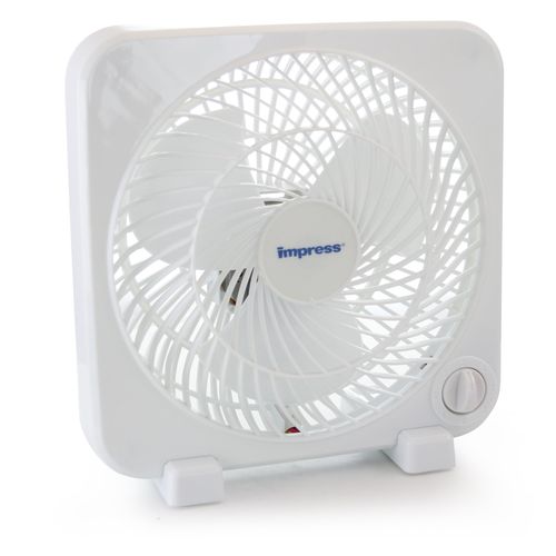 9 Inch Box Fan White