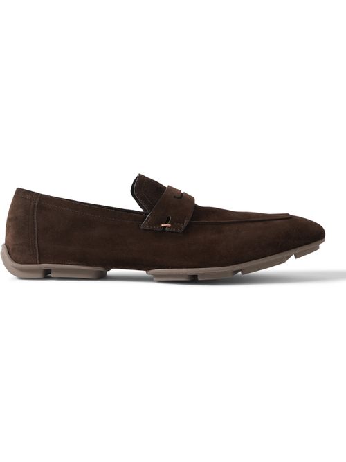 Suede Loafers - Men - Brown - UK 8.5