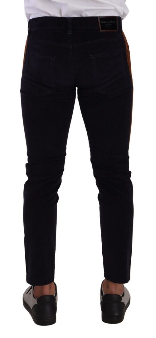 Cotton Stretch Skinny Jeans — Navy