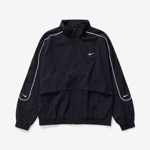 Nike Solo Swoosh Woven Track Jacket - BLACK/WHITE - unisex
