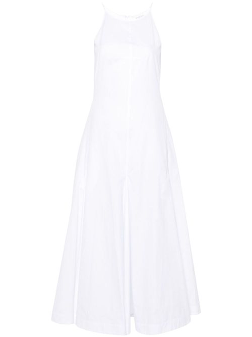 Poplin maxi dress - White