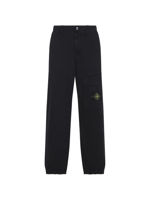 Logo-Patch Loose-Fit Cargo Pants for Men