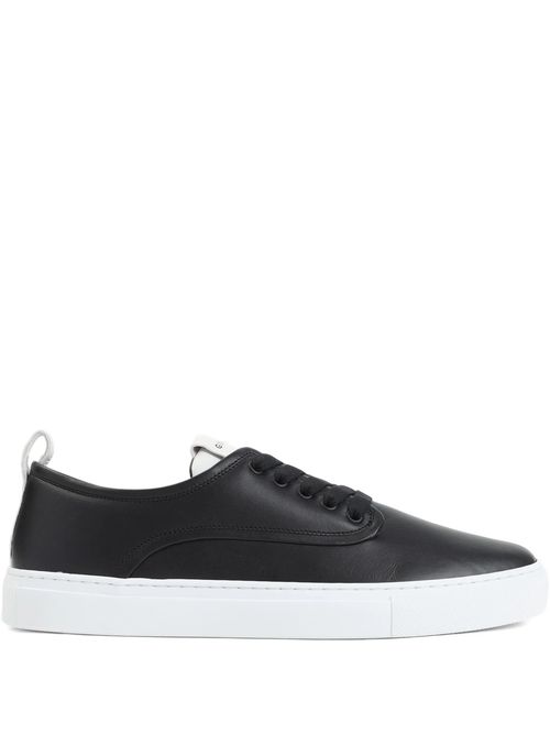 New City Low Sneakers Black Calf Leather Calzature - Men