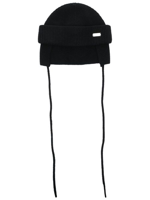 Chime knitted wool beanie - Black