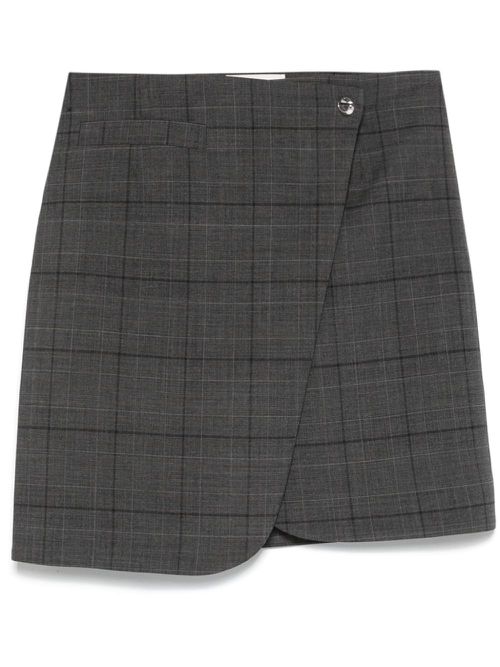 Wrap mini skirt - Grey