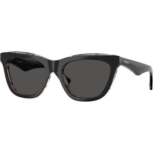 Burberry Woman Burberry BE4435 412187 Sunglasses Acetate Black Grey Cat Eye Norma