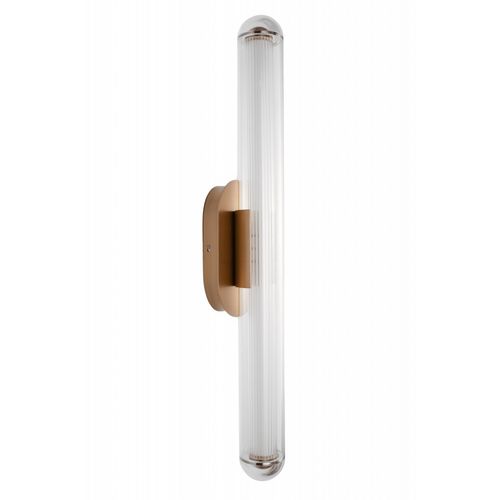 Aged Brass LED Wall Sconce from the Nautilus Collection