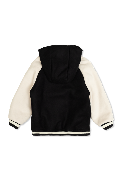 Wool Jacket With Hood, Unisex, Black