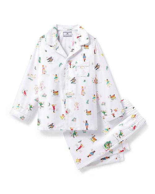Kid's Twill Pajama Set in 12 Days of Christmas