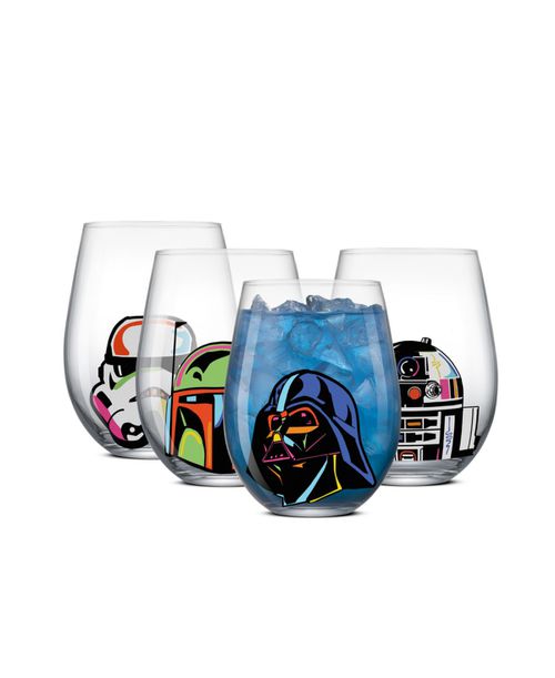 Star Wars Stemless Wine Glasses, Set of 4 - Multi