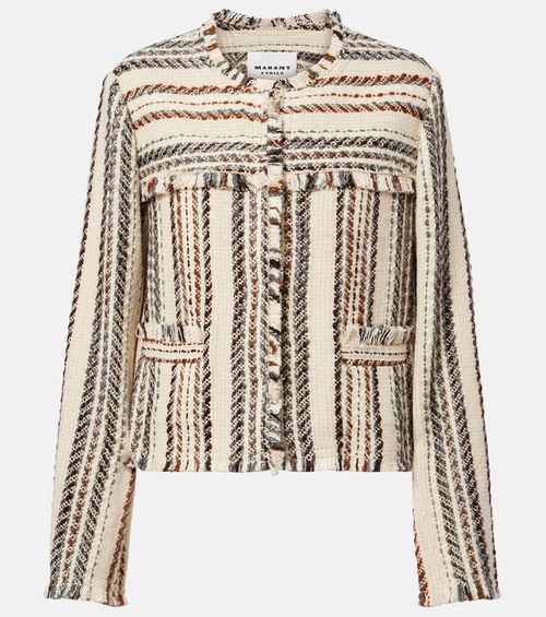 Izaria cotton and wool-blend jacket