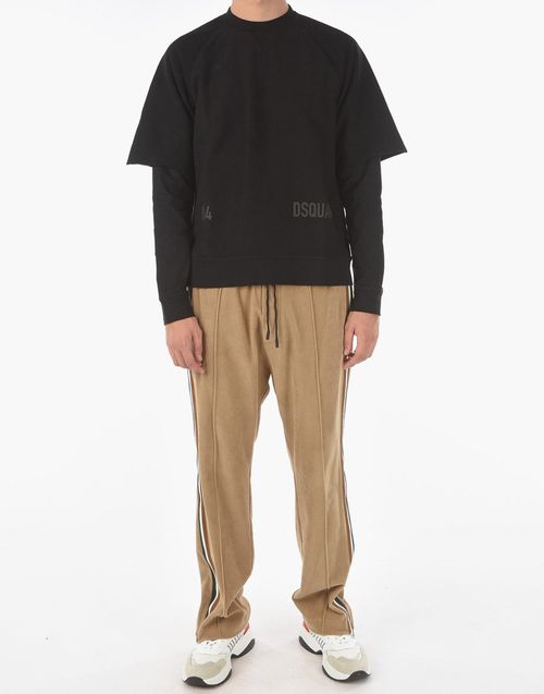 Double Layer Logo Sweatshirt — Black