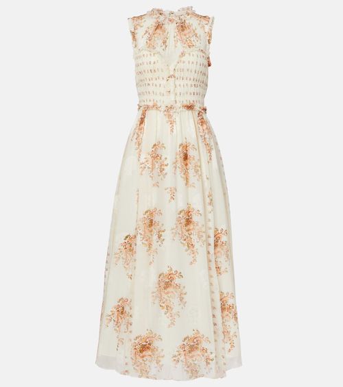 Kasia floral silk-blend maxi dress