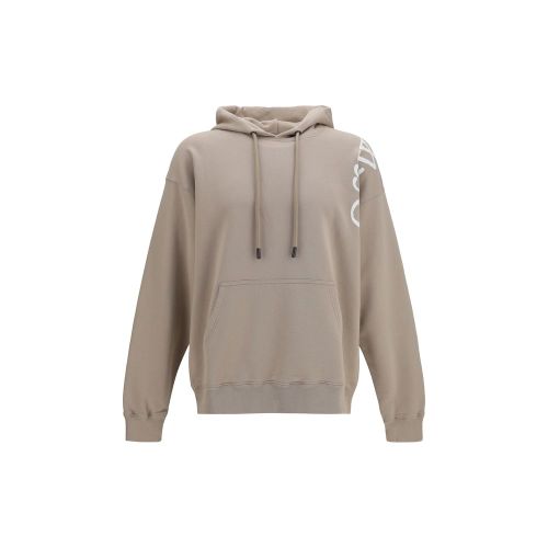 Vertical Bookish Skate Hoodie — Beige