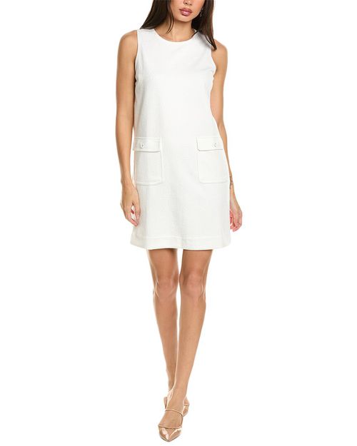 Chain Lock Jacquard Shift Dress