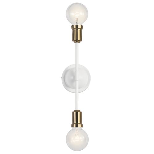 Armstrong 2-Light 17" Wall Bracket in White