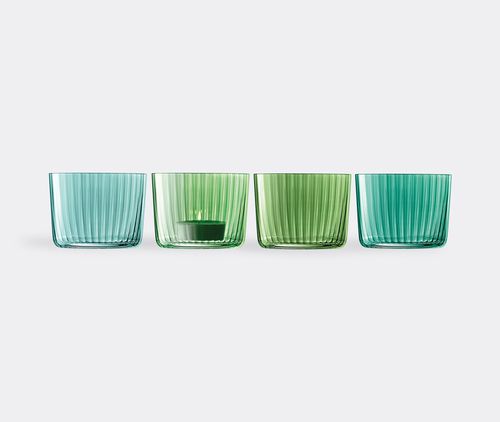 'gems' Tealight Holder, Set Of Four, Jade