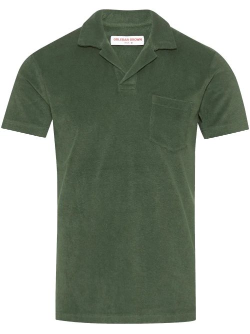 Organic Cotton Terry Polo Shirt — Green
