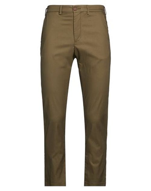 Man Pants Military green Size 32 Cotton, Nylon, Elastane