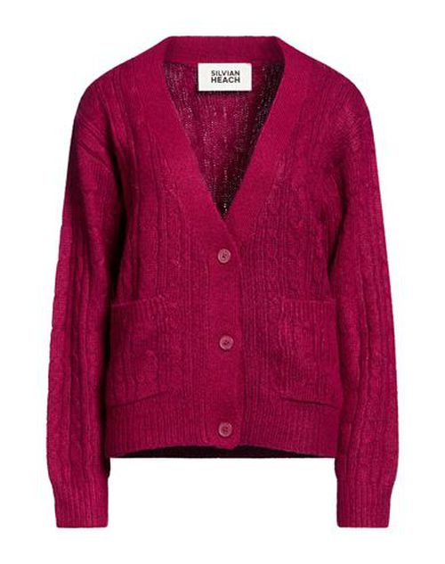 Woman Cardigan Garnet Size L Acrylic, Polyester, Nylon, Wool