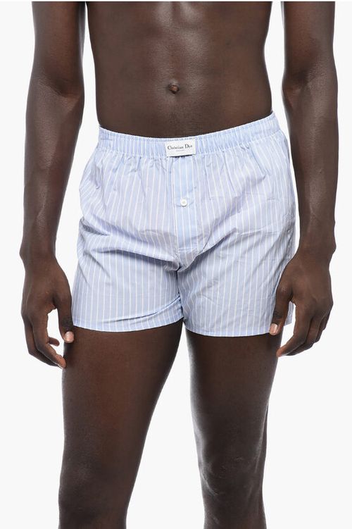 COUTURE Striped Cotton Boxer