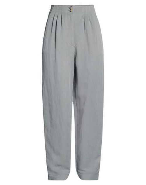 Woman Pants Grey Size 10 Viscose, Linen