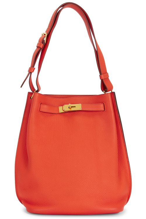 Hermes Hermes Togo So Kelly 22 Shoulder Bag in Red - Red. a