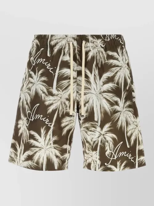Amiri - swim shorts polyester all over print pocket